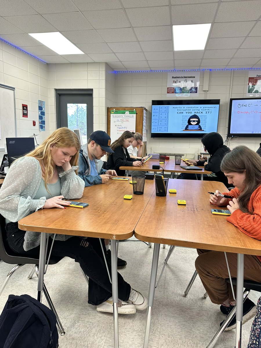 missliz31's tweet photo. Preβ’Calc teaching and learning at an ELITE level! Channeling their inner Penelope Garcia'sβ’β’ ππ»π€ Did they crack the code? π«£
#HackersForDaysssss @blakenesmith @BryanCountyMHS #ProudPrincipal #LearningWins https://t.co/GXtR16UADo