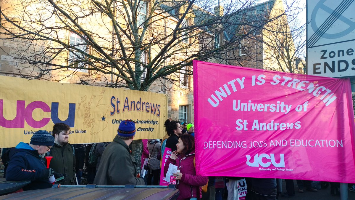 ucustandrews's tweet photo. What a picket!

#UCUrising https://t.co/ujFub0fkdD