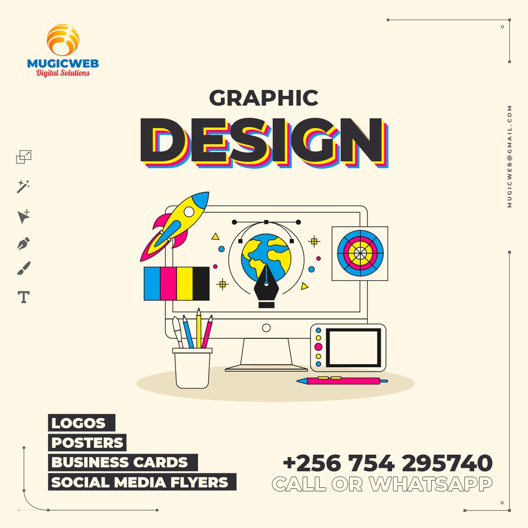 Mugicweb's tweet photo. "Find top-notch graphic design services with Mugicweb Digital Solutions. Let us help elevate your business with our expert design services."
Email:mugicweb@gmail.com
contact Us:+256754295740
#mugicweb #graphicdesign #design #graphicdesigner #logo #logodesign https://t.co/8O06j0tjcR