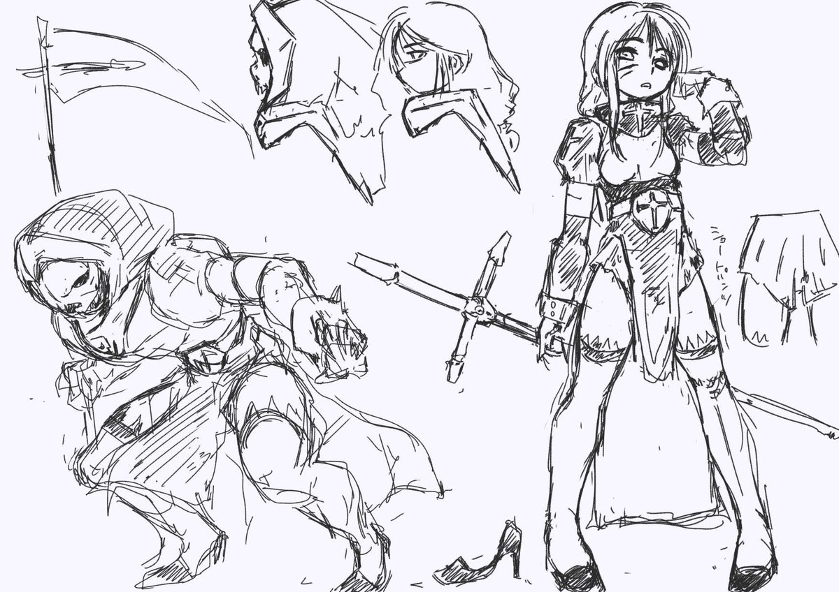 二度寝してたら降りてきたシスターちゃん。昨日の巫女ちゃんと対になるかなと。
巫女ちゃん17歳、シスターちゃん14歳ってとこでしょか。 #ウチの子 #出来たてホヤホヤ 