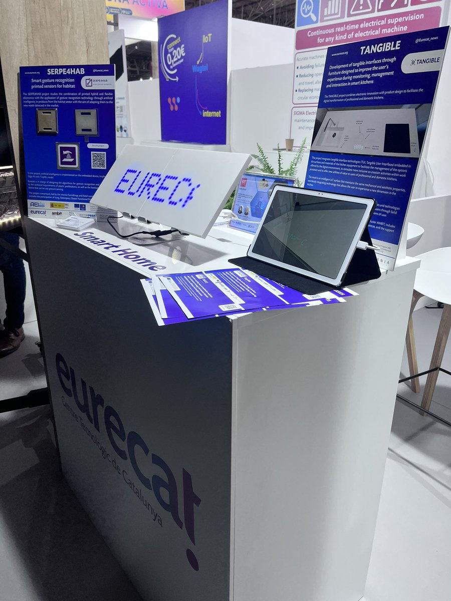 ccasellascoll's tweet image. Visit us at #IOTSWC23 Hall 4 booth C331-12 and see the demos of SERPE4HAB &amp;amp; TANGIBLE projects @ClusterFPrint  @Eurecat_news #printedelectronics