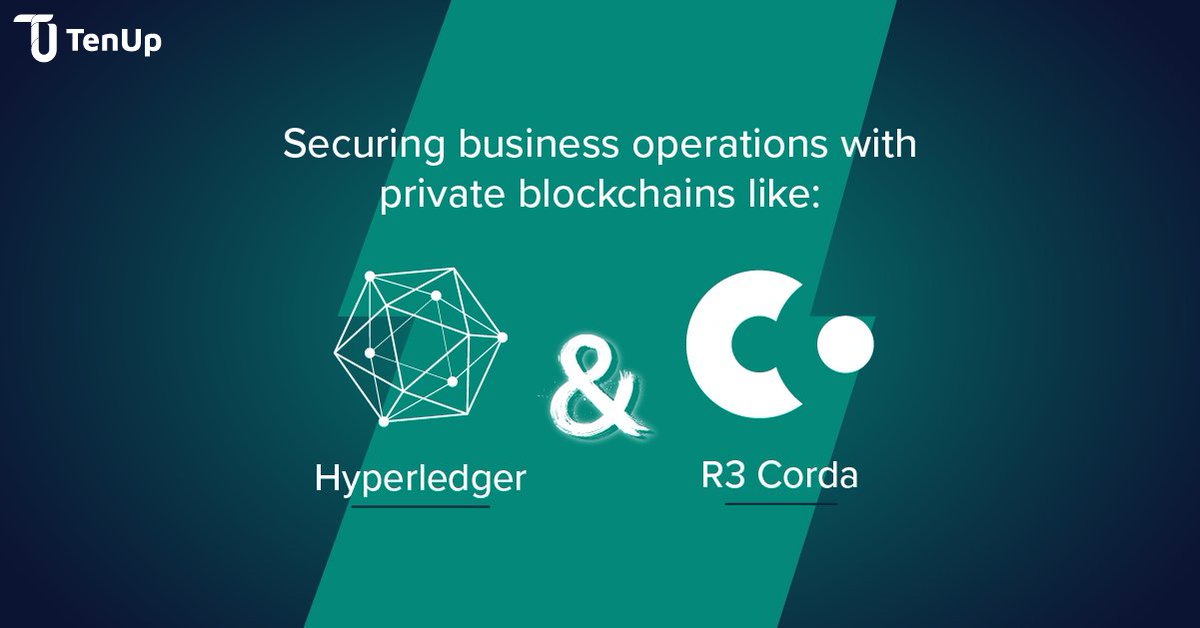 tenupsoft's tweet photo. #Privateblockchains like #Hyperledger & #R3Corda are restricted networks used by businesses for secure data sharing & collaboration. They offer more control & security compared to public blockchains. Use cases include supply chain, digital identity & financial services. https://t.co/KyWyDOgiyo