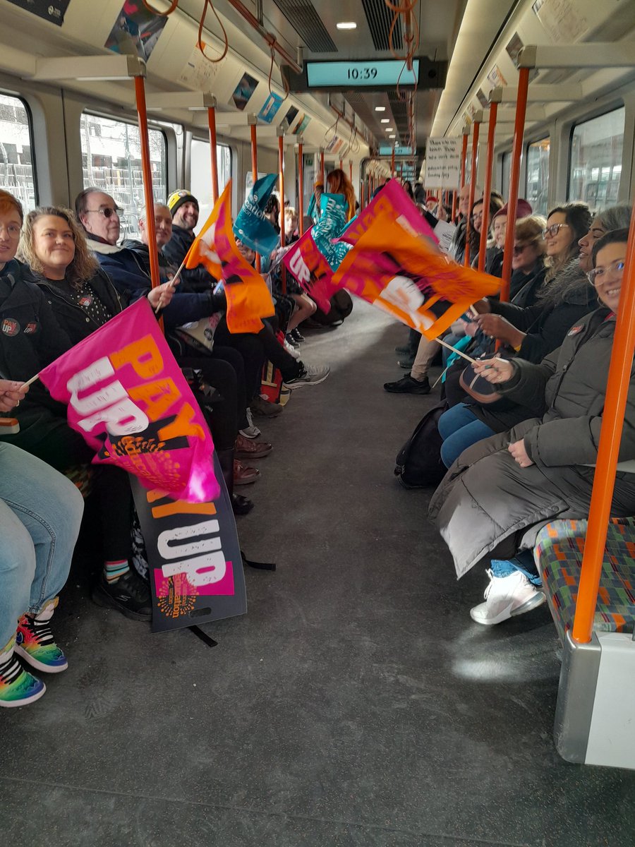 Enfield Educators and families on our way to march for education