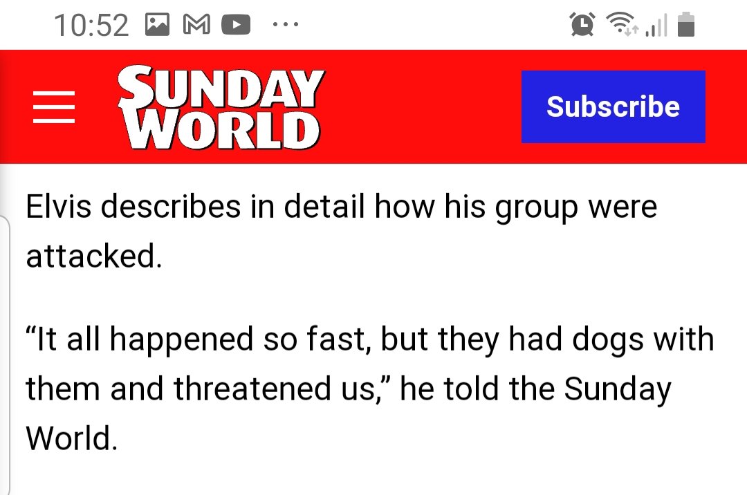 @GerKeville @john_mcguirk Exactly.  Descriptions below. From a Sunday World journalist speaking, after the attack, to a man in the camp he had already interviewed prior to the attack.