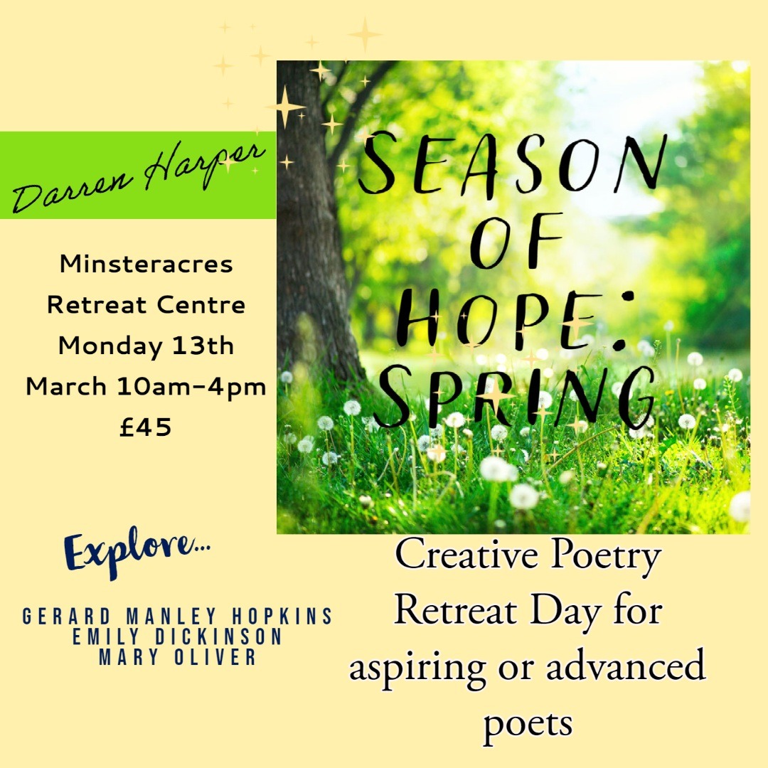 What does Spring mean to you. Join our first in a series of seasonal poetry day retreats, explore exemplars and craft your own poetry, beginner or advanced welcome. Suggested Donation £45. visit minsteracres.org/retreats-2023/
#poetry #love #poetrycommunity #quotes #writersofinstagram