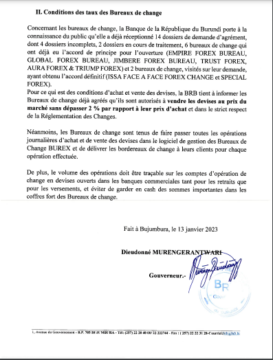 Ikiriho's tweet photo. 🔴💲🏦 #Burundi 1 USD contre 3600-3650; 3400-3450 FBU pour les petites coupures. 

🔙 Pour rappel, les bureaux de changes sont autorisés à vendre les devises au prix du marché sans dépasser 2% par rapport au prix d'achat https://t.co/U1VC9URmjG