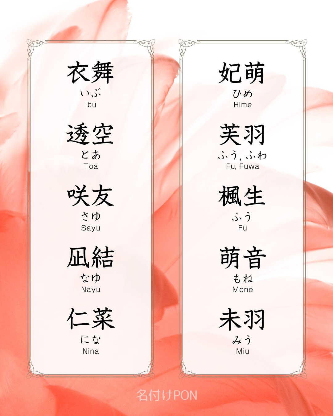 名付けポン 赤ちゃんの名前集 Nazukepon Twitter