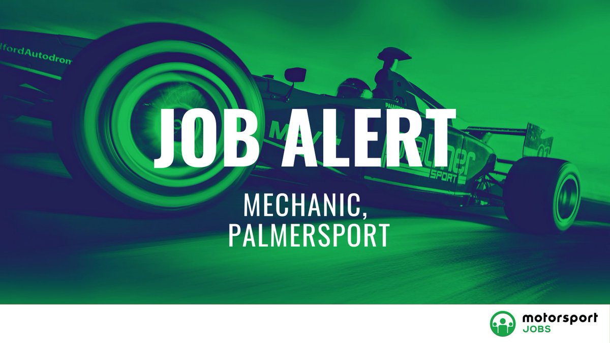 Motorsport_Jobs's tweet photo. Mechanic vacancy with @Palmer_Sport
Apply ๐ https://t.co/mFtfz3JRJM
#motorsportjobs #motorsport #jobs #jobalert #jobsinmotorsport #hiring #msv #palmersport #GB3 #GB4 #MSVR #BRDC #championships #circuit #drivepalmersport #m4 #bmwm4 #formula3000 #cliocup #jplm #caterham https://t.co/5g8gEqiDHE