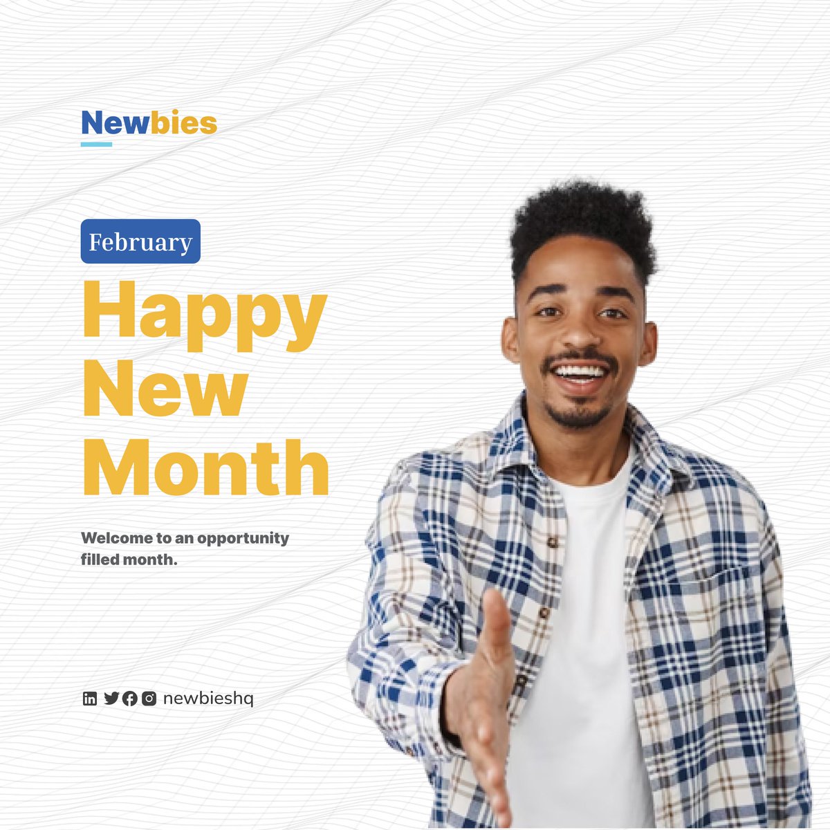 newbiesedge's tweet image. We wish you a month full of new opportunities and good news.

Happy new month from all of us at Newbieshq!

#newbieshq  #newbies #newmonth #february