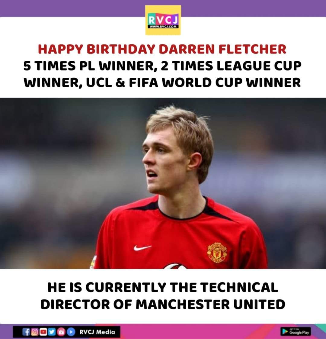 Happy Birthday Darren Fletcher!  