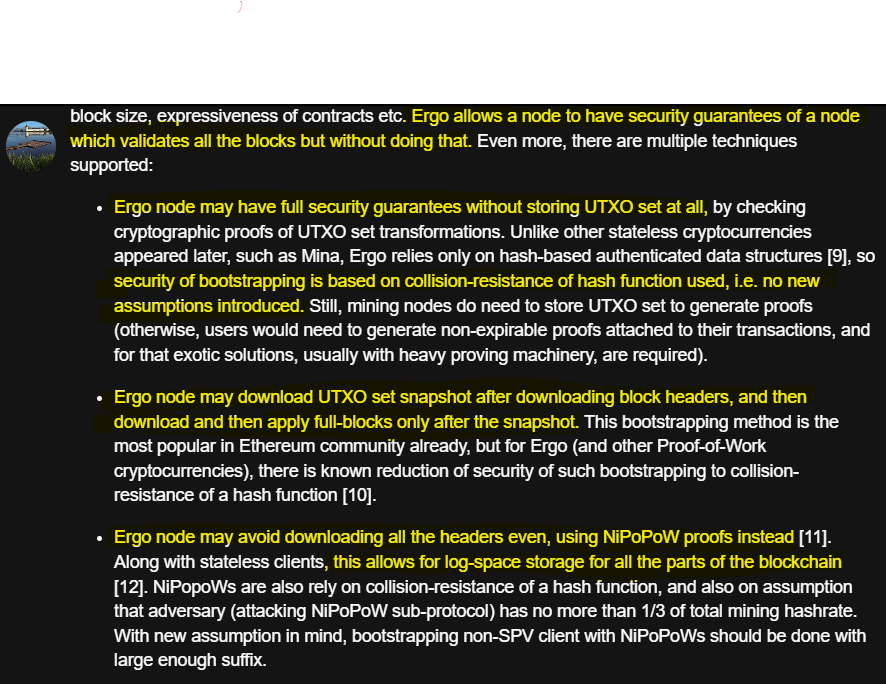 ERGnomes's tweet photo. New beautiful write up by @chepurnoy about cryptographic assumptions: DeFi, #Bitcoin  &amp; #Ergo 

Posts like this make you realize how advanced $ERG is; bringing PoW &amp; UTXO to the next level🦾

https://t.co/Nsf3V5otkI https://t.co/75Tsoxld1s
