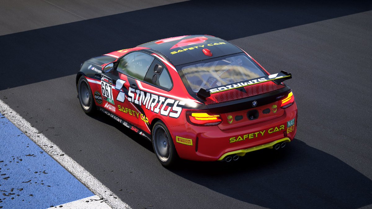 One of the latest liveries I've whipped up in ACC, this time for <a href="/raceoctane/">Octane Online Racing #OOR</a> and their Sprint Series, sponsored by Simrigs.

Loving how the red and yellow pop on the track, and the body shape really lends itself to having a major sponsor on there.