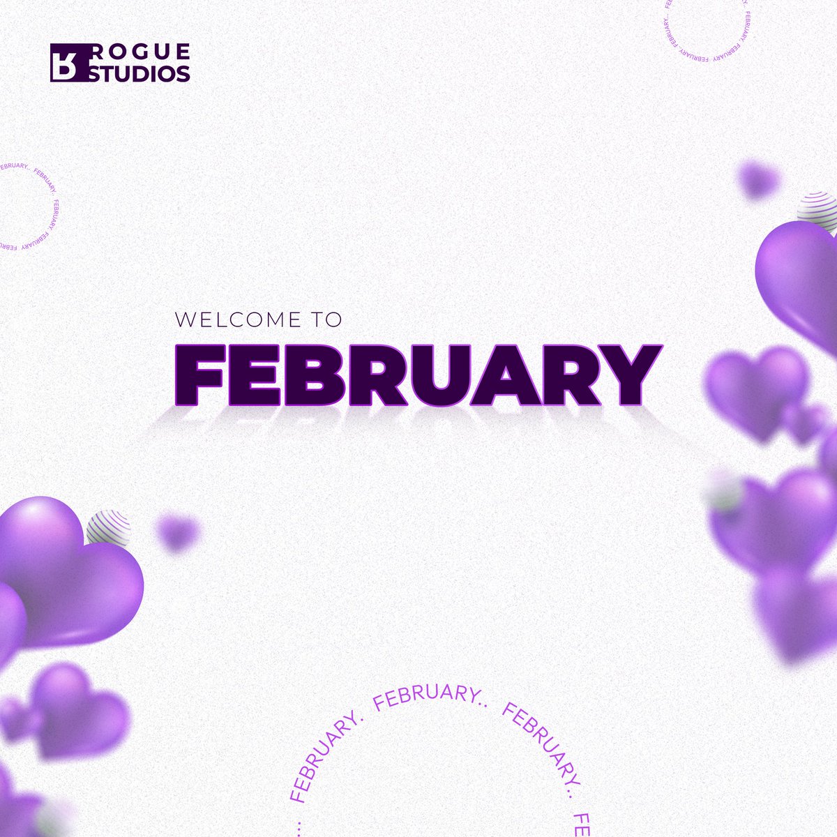 roguestudioshq's tweet photo. Welcome to the month of love, Rogue Fam. We hope your February is filled with love, wide and deep 💜

Drop a 💜 for us in the comments when you see this 😁

Happy New Month.

#RogueStudios #WhereVisualizationMeetsReality #NewMonth https://t.co/w3AkIBizKd
