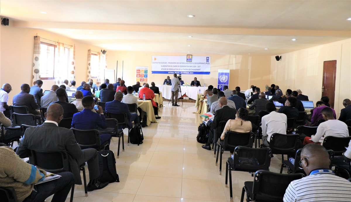 PNUDBurundi's tweet image. Ce 1/2/2023, ouverture à @Gitega d’un atelier de 3jours organisé par @BurundiGov et @PNUDBurundi sur la théorie de changement dans le cadre de la formulation du nouveau programme pays (#CPD) 2024-2027. #ODD17 #FutureSmart