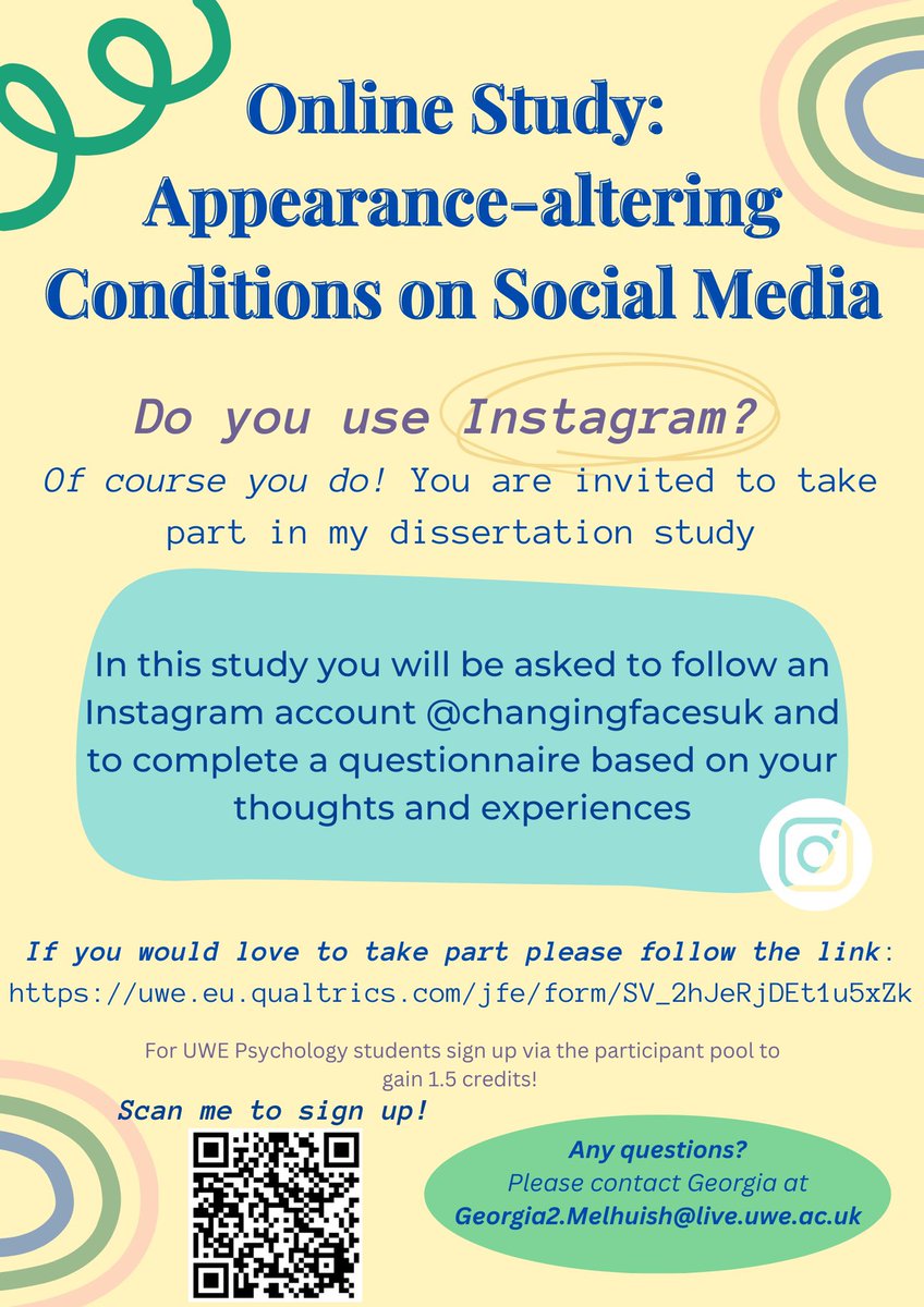 CAR_UWE's tweet photo. Do you use Instagram? Can you help out with this study? 👀 participants wanted! See details below 👇🏼⭐️ https://t.co/6jgnzx3lYJ