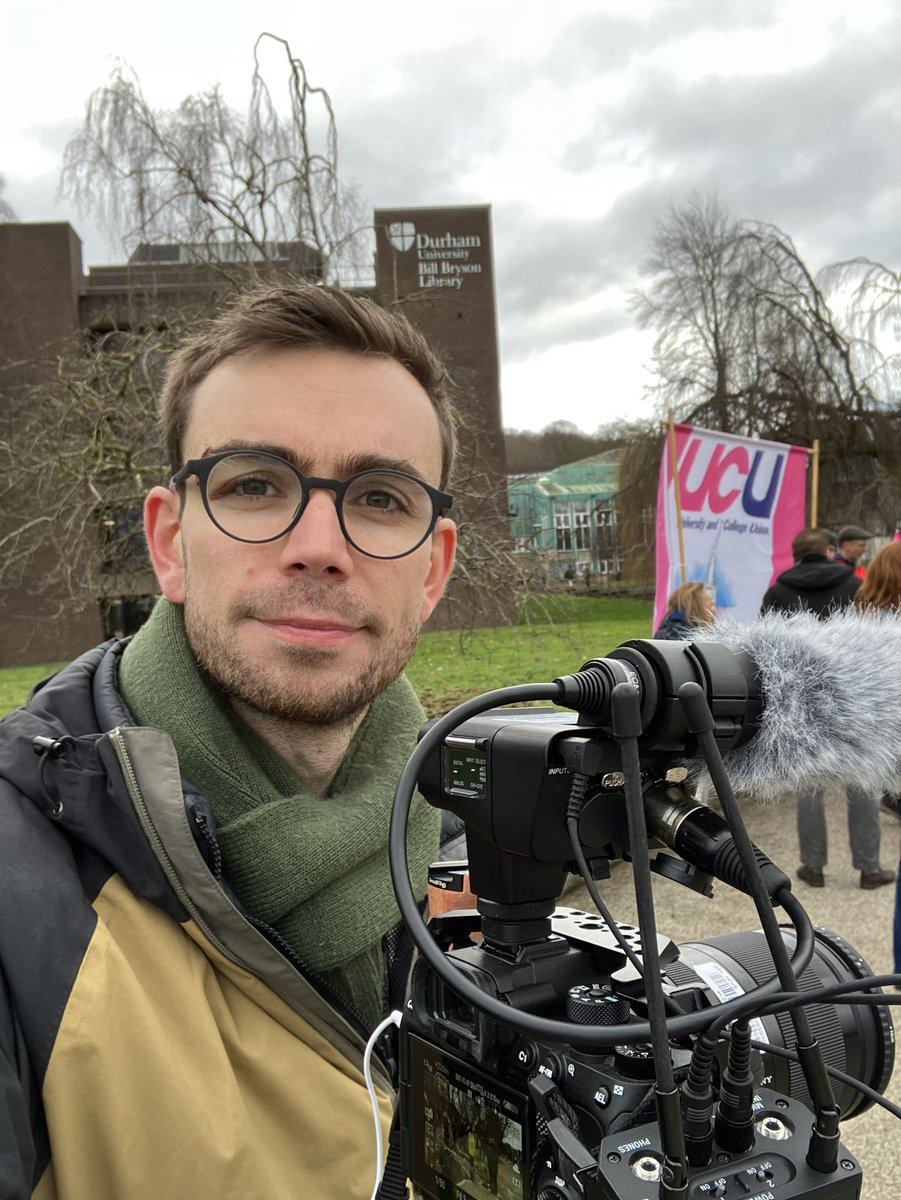 I’m filming with @ucuatdurham members this morning as they join strikes by several other unions across a range of sectors today. Plenty of support from those on the picket line for teachers, nurses and others also taking industrial action.