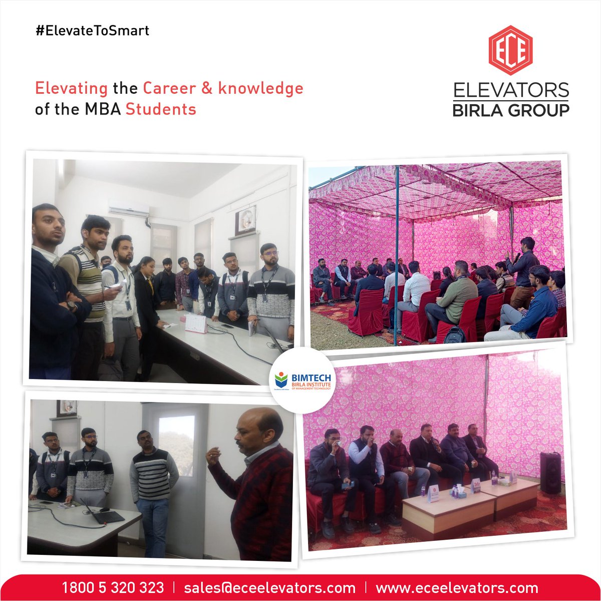 ECEElevators's tweet image. Elevating our future: Thrilled to host #MBA #students from #BIMTECH for an interactive and informative visit to our factory and HO. The students learned about our supply chain practices, production processes, cutting-edge technology offerings,(1)
