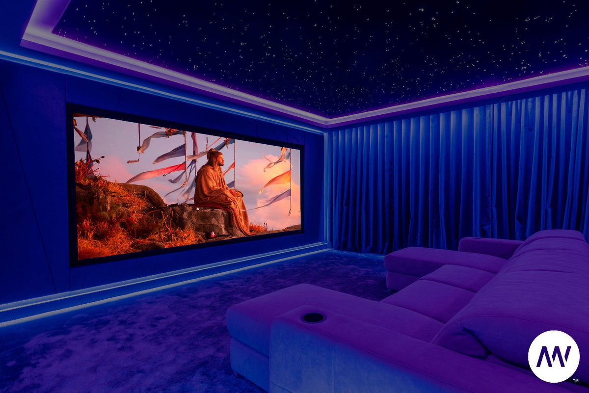 ModusCinemas's tweet photo. How amazing is this DMX colour changing LED lighting?!💡

It goes around the panelling, steps and coffers of this bespoke cinema room and can be set to any desired colour combo to instantly change the atmosphere.

#homecinemaroom https://t.co/XLLDhKzyRX
