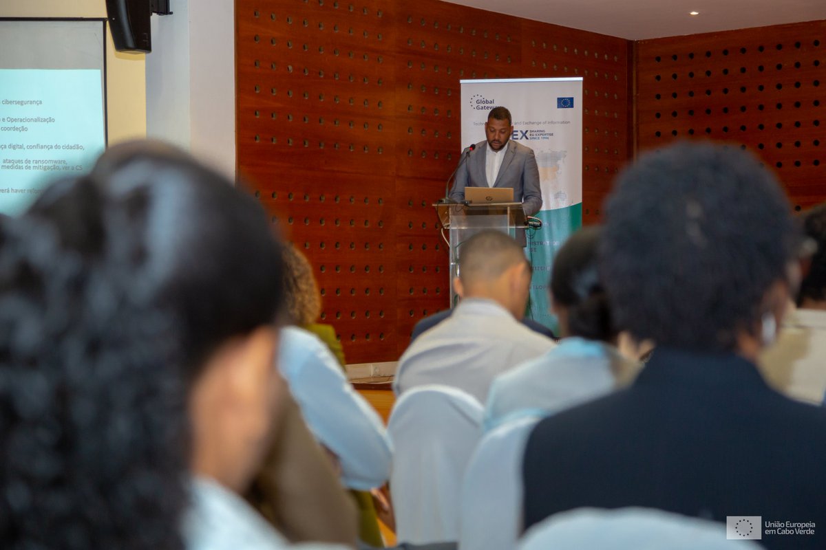EUinCV's tweet photo. #EUTAIEX bring together in Praia experts from Estonia and Portugal, EU Institutions and Agencies, officials and private sector representatives from Cabo Verde. 
We are paving the way for further cybersecurity and digital cooperation between the EU and Cabo Verde.
#GlobalGateway https://t.co/qFlJb0j77L