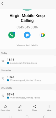 chalkstorm's tweet photo. @virginhelp How do I stop Virgin Mobile keep calling me and hanging up?  I stopped a contract weeks ago (mother in law has dementia).  It was all done and dusted via a call and yes you keep calling me and then hanging up!  Crazy. https://t.co/oPVCDPB9OO