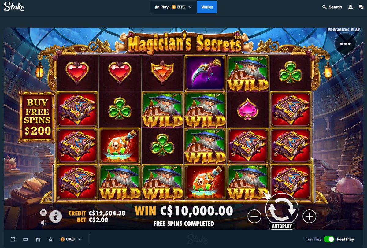outlaw's tweet photo. Max Win #18 - Magician's Secrets (during bonus buy tournament)

Comment @Stake Usernames &amp; Follow on https://t.co/aAtFBRQoIr - Tipping a few😅 https://t.co/Oqh5MOK9so