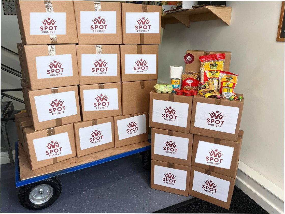 A heartfelt thank you to <a href="/Spotproject_/">Spot Project</a> for their kind donation of 35 food boxes which will help support families in need.