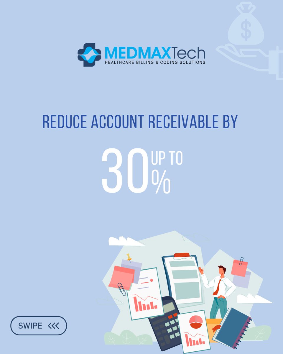 MedmaxTech's tweet image. If you're having trouble keeping up with outstanding payments it may be time to outsource this task to an experienced medical billing company like Medmax.

#AR #AccountReceivables #insurancedenials #insuranceclaims #deniedclaims #ARfollowup #claimfollowup #MedMaxTechnologies