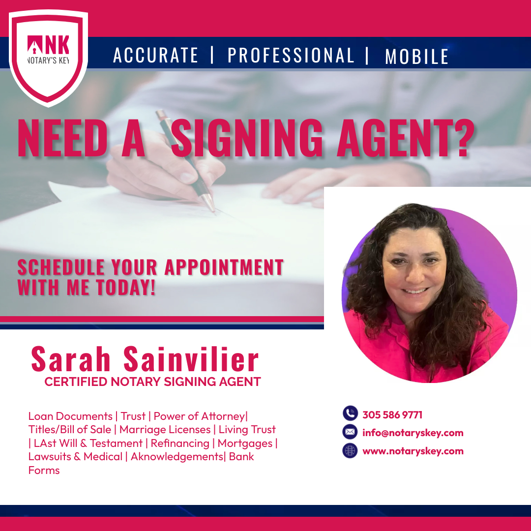 NotarysKey's tweet image. Looking for Signing Agent? Notary's Key is the key.
#signingagent #titleagency #notary