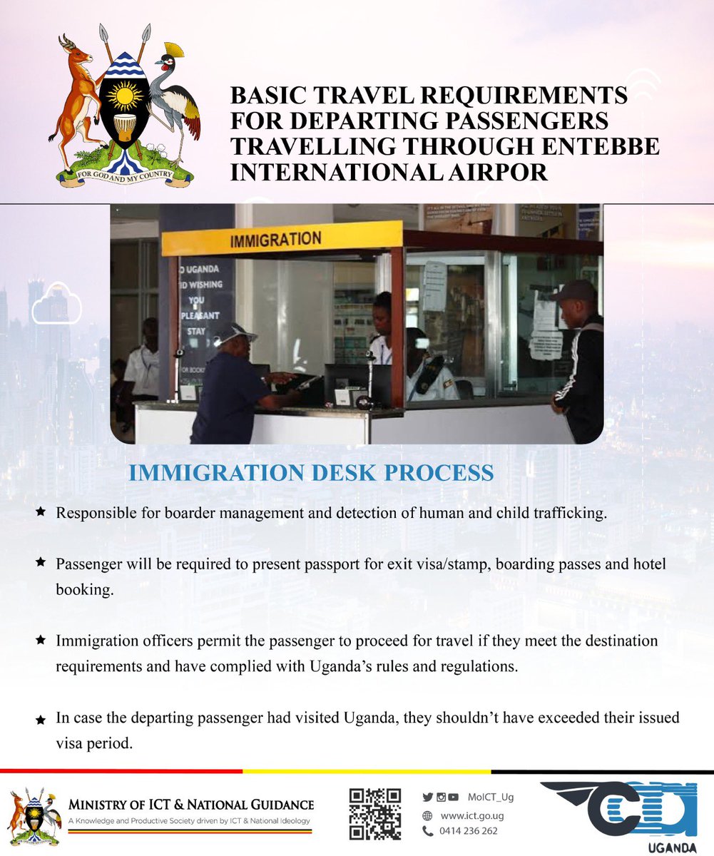 Immigration Desk Process 
@UgandaCAA 

#MoICTUG