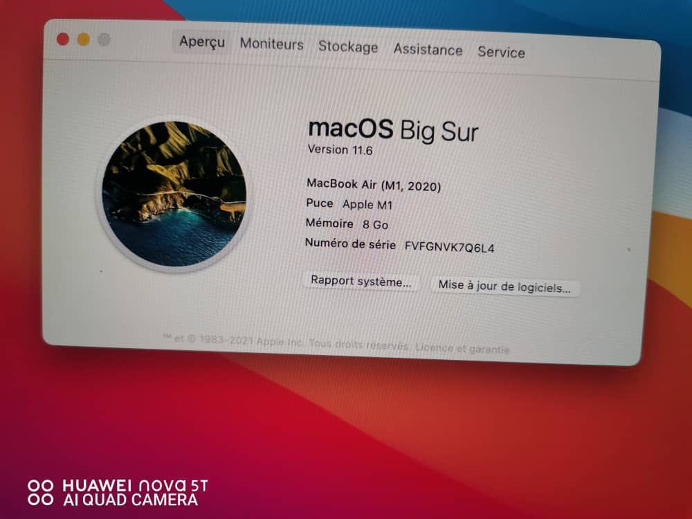 Salam RT appréciés 🚨

Je vend un Macbook Air M1 2020 quasi neuf (< 1 mois d’utilisation) venant des USA.

Couleur = gris sidéral
Rétro éclairage = ✅ SSD = 256go RAM = 8go Puce = M1 2020 Ecran = 13 pouces
Prix = 500,000 FCFA

Possibilité de livraison sur Dakar.