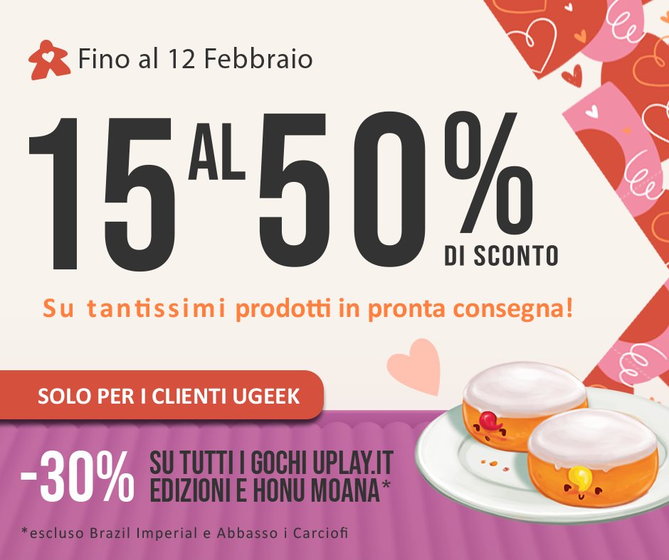 uplayit's tweet photo. 💌 Continuano le offerte sul nostro store 💌
Da oggi fino al 𝟭𝟮 𝗙𝗲𝗯𝗯𝗿𝗮𝗶𝗼 scopri tutti gli 𝘀𝗰𝗼𝗻𝘁𝗶 𝗱𝗮𝗹 𝟭𝟱% 𝗮𝗹 𝟱𝟬% su tantissimi prodotti disponibili in catalogo!🤩

👉https://t.co/ge0q7pk8hf https://t.co/HZM9UsRKkN