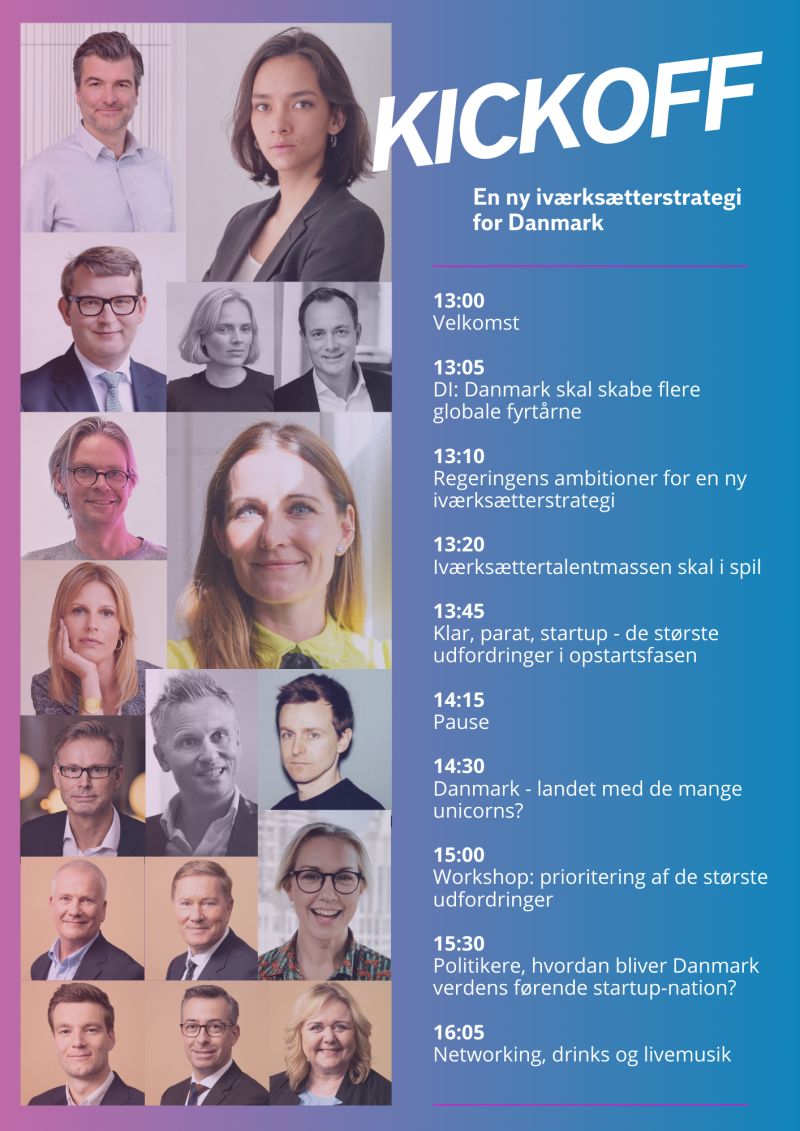 I dag mødes det danske iværksættermiljø hos @DanskIndustri for at drøfte input til @regeringDK s nye iværksætterstrategi. @chr_vintergaard er med. Men hvad tænker du, strategien skal indeholde om #uddannelse og #undervisning i #innovation og #entreprenørskab? #dkpol #uddpol
