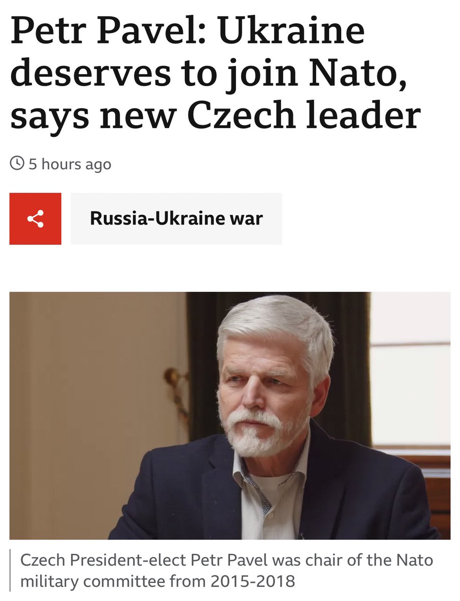 Přiznám se, že si nepamatuji, kdy rozhovor s českým prezidentem patřil k headlinům na webu BBC. A navíc s takto sebevědomým titulkem. 👏