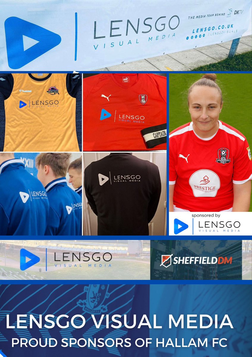 @LENSGOvisuals in the community 🤩
Always great to give back where we can and sponsor local #sports teams #venues and #events 🙌here’s a few, and we are looking forward to supporting more this year 
@DoncasterKnight @RU_CST @RUWFC_Official @HallamFC1860 @SheffieldDM @Pumas_Mens