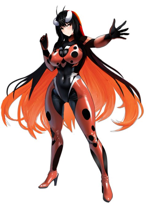 🐞うちの子テントウムシのレディちゃんNEW🐞  #創作  #オリジナル 