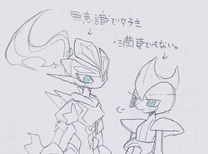 ソラ君とリクちゃんのお話描いてる🌺 