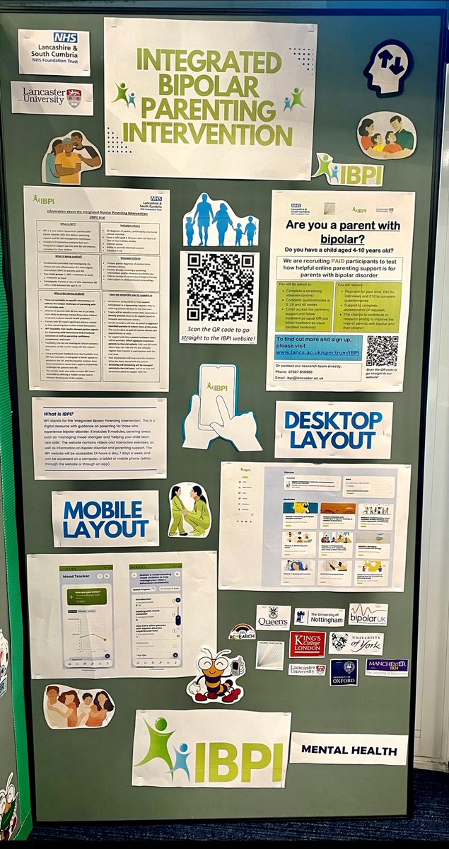 Integrated Bipolar Parenting Intervention (IBPI) (@ibpistudy) on Twitter photo IBPI is now open for recruitment! Come see us today at #TheResearchRoadshow
This <a href="/SpectrumCentre/">The Spectrum Centre</a> <a href="/LancsDHR/">Division of Health Research, Lancaster University</a> project is hosted by <a href="/WeAreLSCFT/">Lancashire & South Cumbria NHS Foundation Trust</a> and is partnered with <a href="/BipolarUK/">Bipolar UK</a>
To find out more about the study and how to get involved please visit: lancs.ac.uk/spectrum/IBPI IBPI is now open for recruitment! Come see us today at #TheResearchRoadshow
This <a href="/SpectrumCentre/">The Spectrum Centre</a> <a href="/LancsDHR/">Division of Health Research, Lancaster University</a> project is hosted by <a href="/WeAreLSCFT/">Lancashire & South Cumbria NHS Foundation Trust</a> and is partnered with <a href="/BipolarUK/">Bipolar UK</a>
To find out more about the study and how to get involved please visit: lancs.ac.uk/spectrum/IBPI