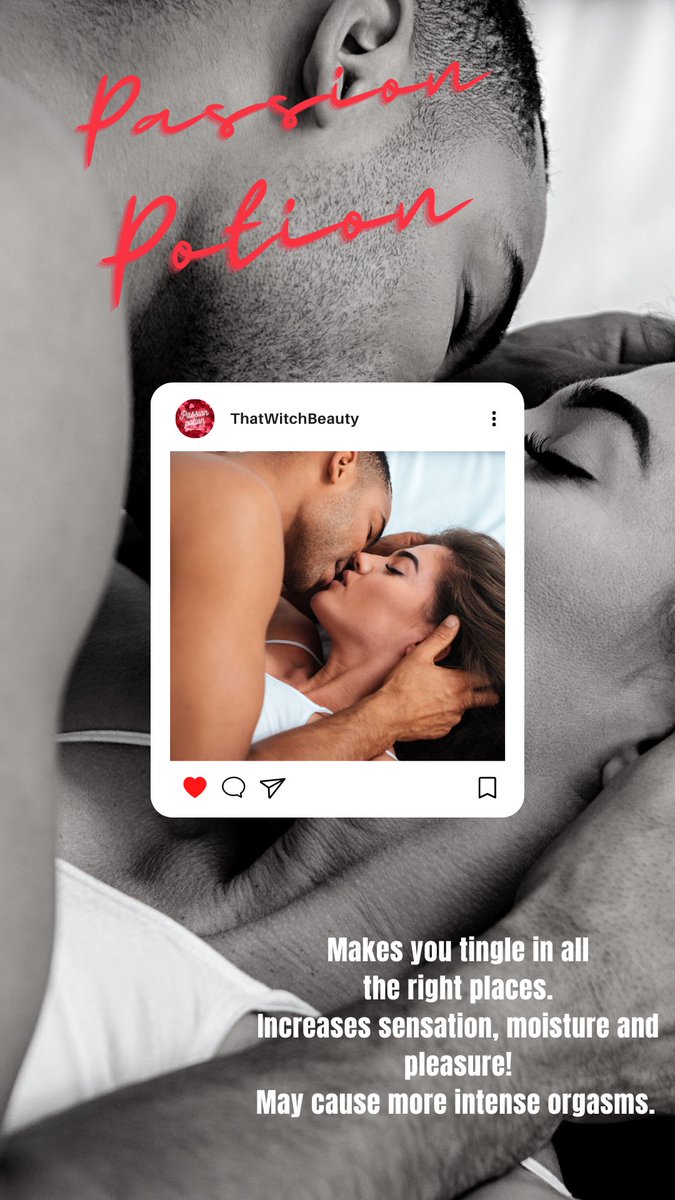 Looking for more tingles that lead to more desire that leads to more earth shattering climaxes?
Passion Potion is all natural, vegan and exactly what you need in your night stand!
The reviews are in,  and they are totally NSFW 😈

apothecarygoods.com/thatwitch/prod…