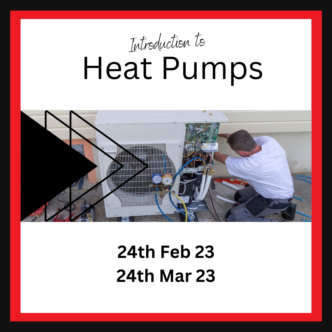 Introduction to Heat Pumps:
One day course - free of charge: 

➜ 24 Feb 23
➜ 24 Mar 2023
📍Aberdeen

Places will go fast, so book early. 

atc.energy

#heatpumps #heatpumpcourses #greenenergy #heatingengineer  #energy #moray #angus #aberdeen #aberdeenshire