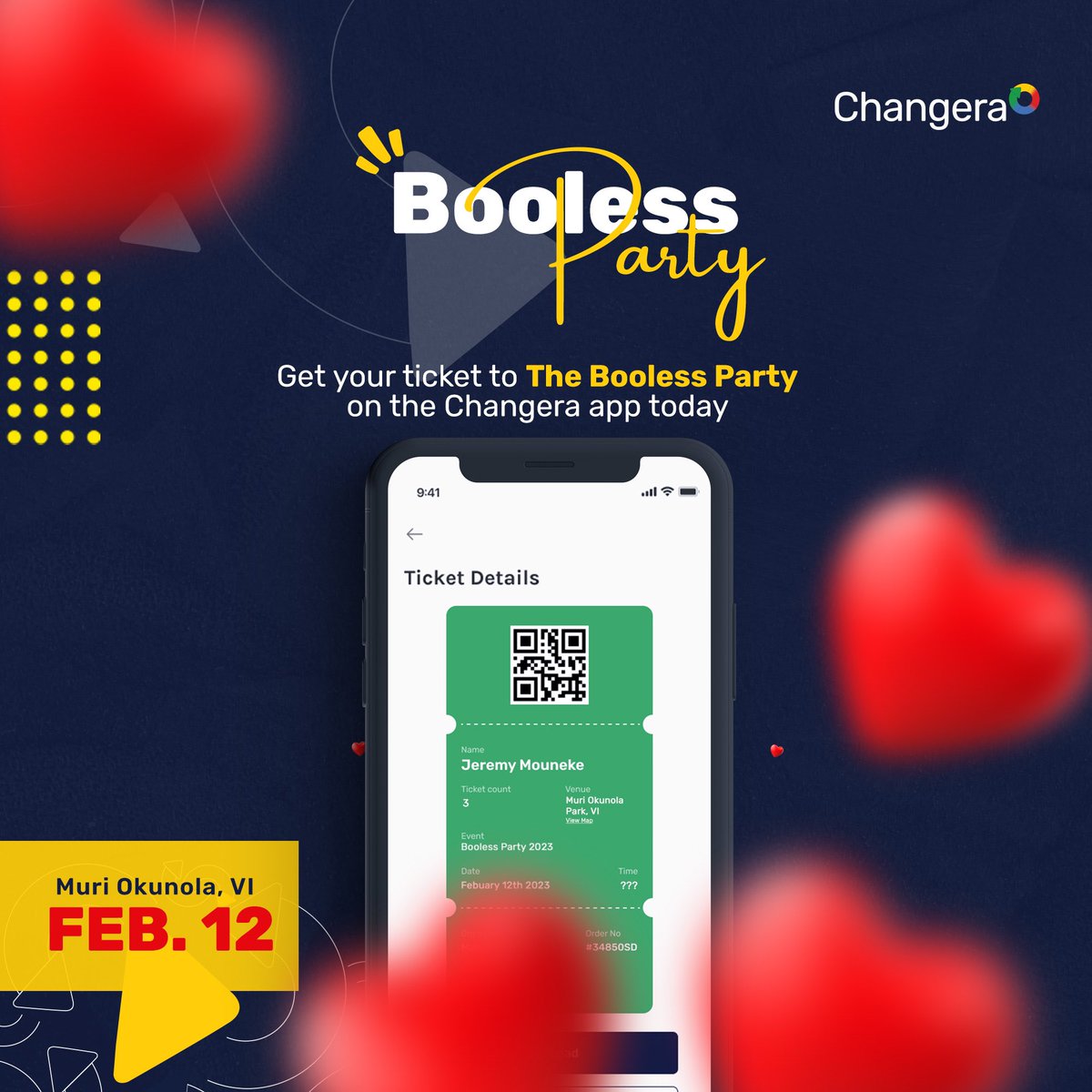 ChangeraApp's tweet photo. Since we’ve started the month of February and it’s just 11 days away to The Booless Party, we just want to remind you to purchase your tickets on the Changera app at sweet rates (sweeter than you’ll find anywhere else 😉)
#ChangeraApp #BoolessParty #LoveStartsWithChangera❤️ https://t.co/qo7BbDhtV3