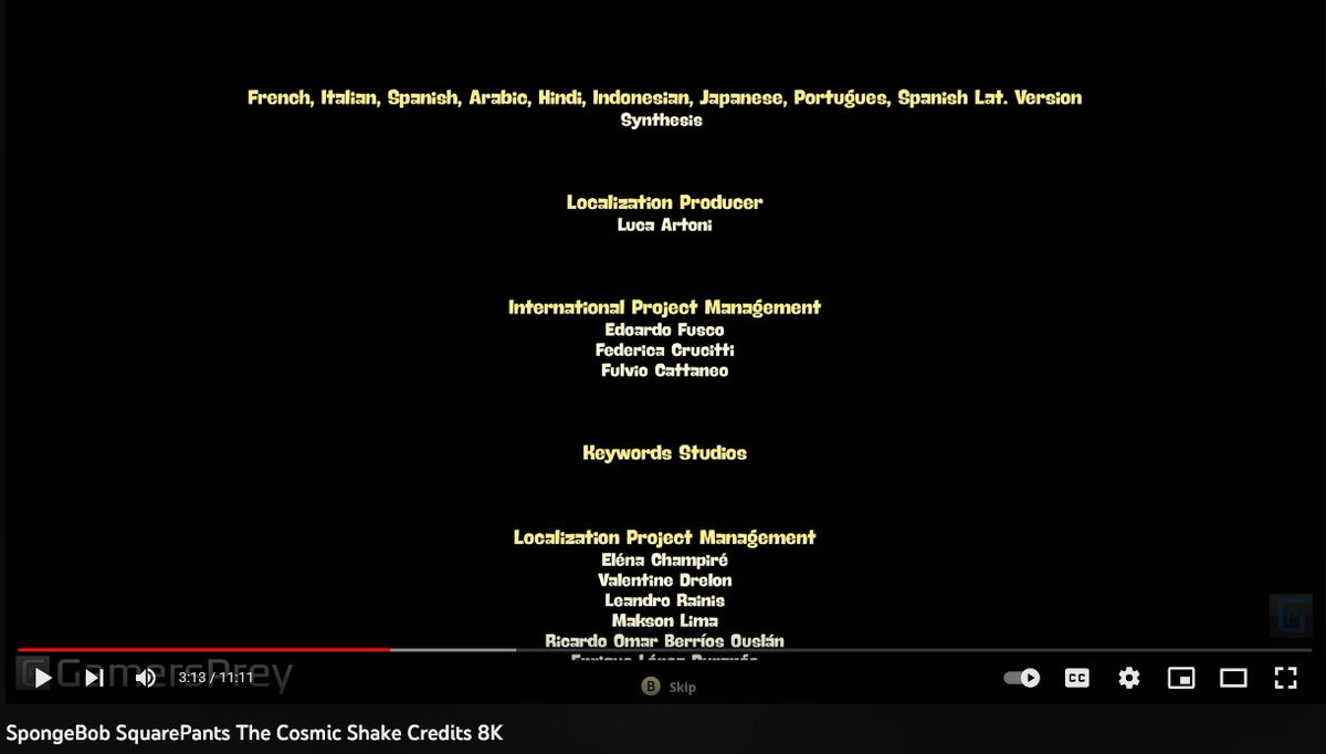So, I guess players from all these countries/languages must thank this "person" called Synthesis for the translation of the latest Spongebob game(?) #TranslatorsInTheCredits
