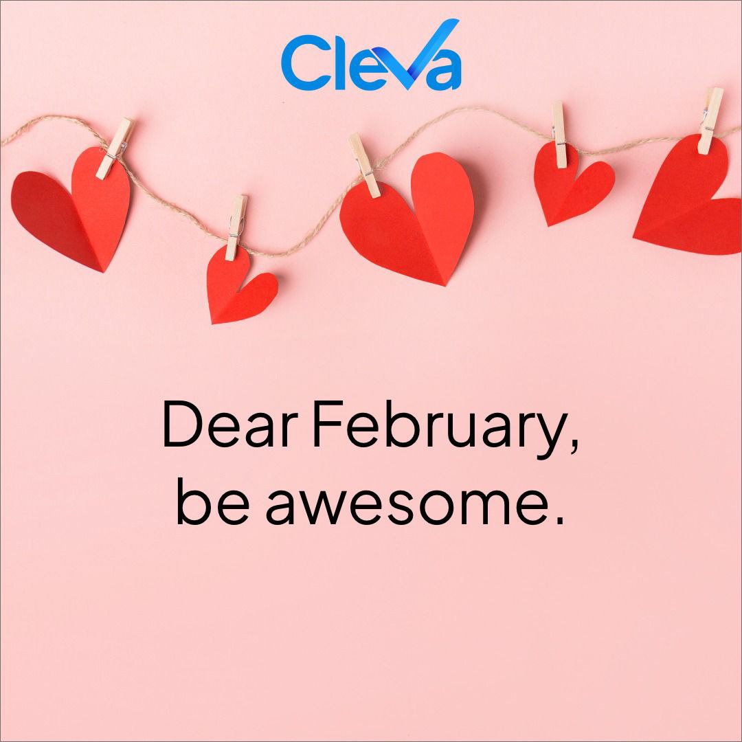 ClevaHQ's tweet photo. Bring on the love and positivity, dear February 💕
.
.
#DearFebruary #FeelingAwesome #PositiveVibesOnly #LetsMakeFebruaryCount #AwesomeFebruary #MonthOfLove #GoodVibesOnly #LetsRockFebruary #BringOnTheLove
#PositiveFebruary #SpreadTheLove
#LoveAndPositivity  #MonthOfLoveAndLight https://t.co/2dvrvmHjmd