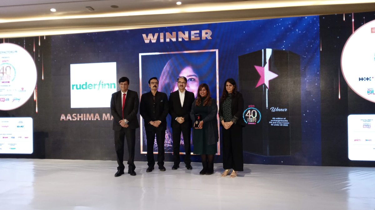 e4mtweets's tweet photo. Our Heartiest Congratulations to @AashimaMalik, Senior Account Director, @RuderFinnIndia  on winning the prestigious title - e4m PR &amp; Corp Comm 40 Under 40! 👏👏

#e4m40Under40 #e4mprawards #e4mPRCorpComm https://t.co/DxLRST1uT4