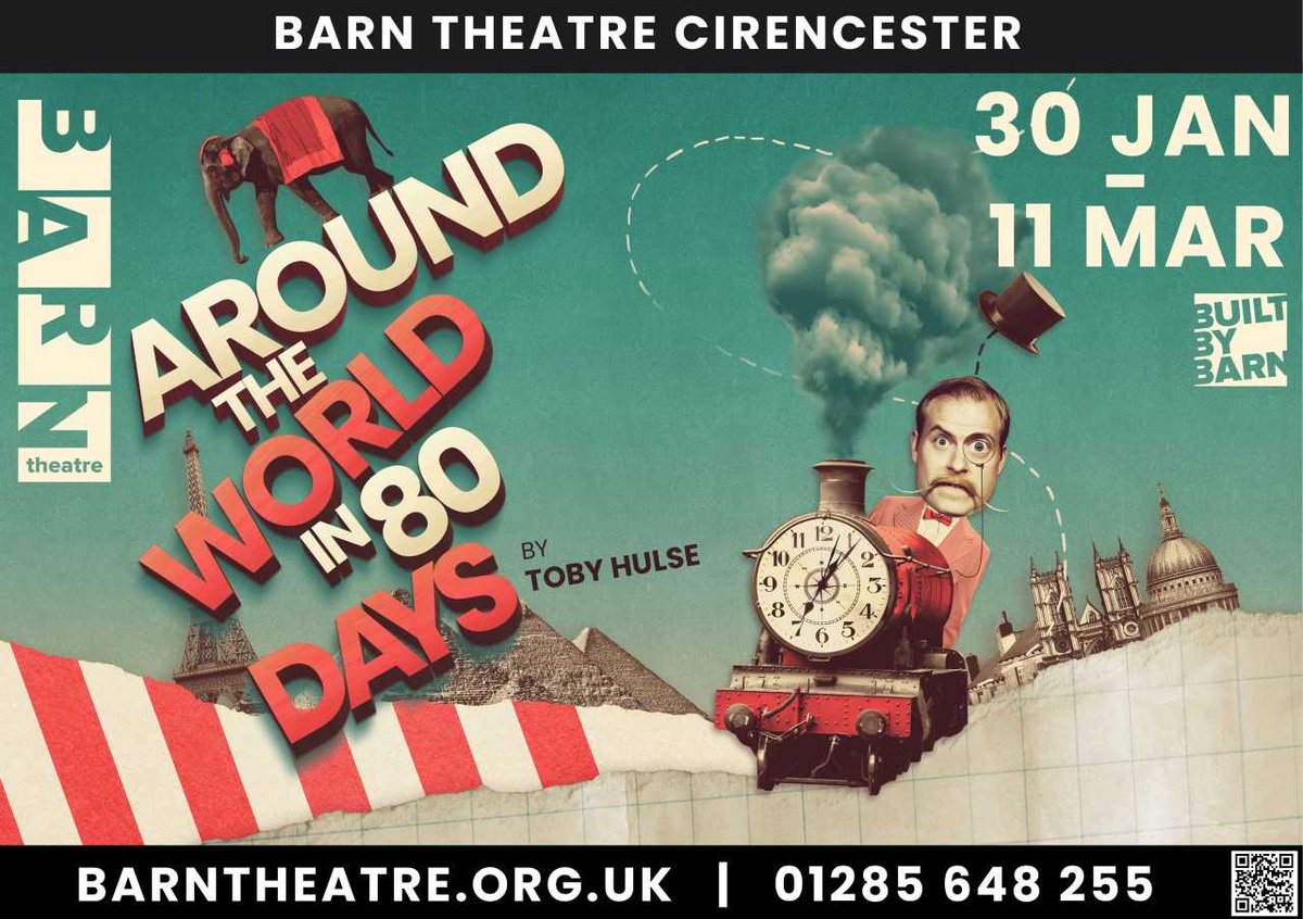 AlanHolmes1's tweet photo. What a great evening at The Barn Theatre last night. Around the world in 80 days was so good...Get tickets you wont be disappointed @theBarnTheatre @swindonadver  @BBCWiltshire @Brunelswindon @kentwoodchoir @HeartWilts @Holmes_Music @wiltsgazette https://t.co/J2vjE7HaT7