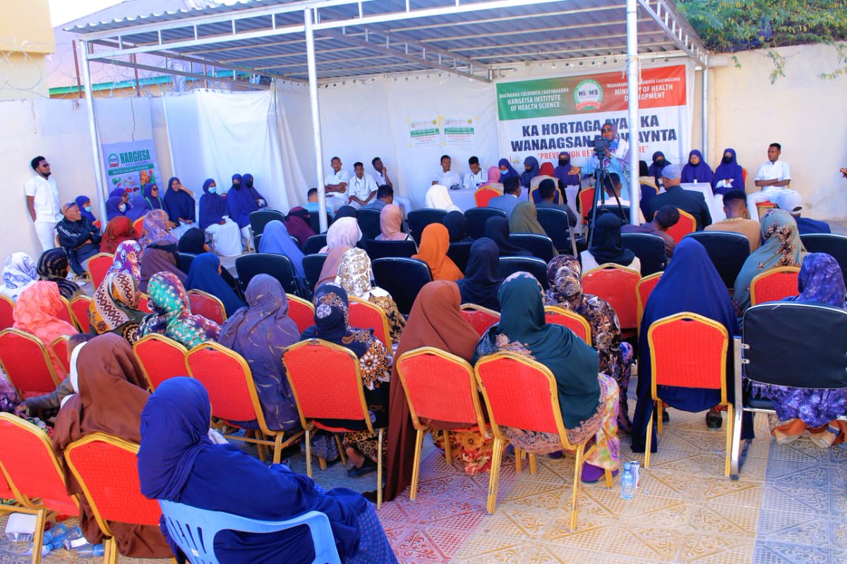 ysoh_2022's tweet photo. The event was organized by students from the Hargeisa Institute of Health Science, which was led by Dr. Nicima, and the purpose of which was to observe the health status of the people in the district and to always be aware of it. https://t.co/xvRWCphSmW