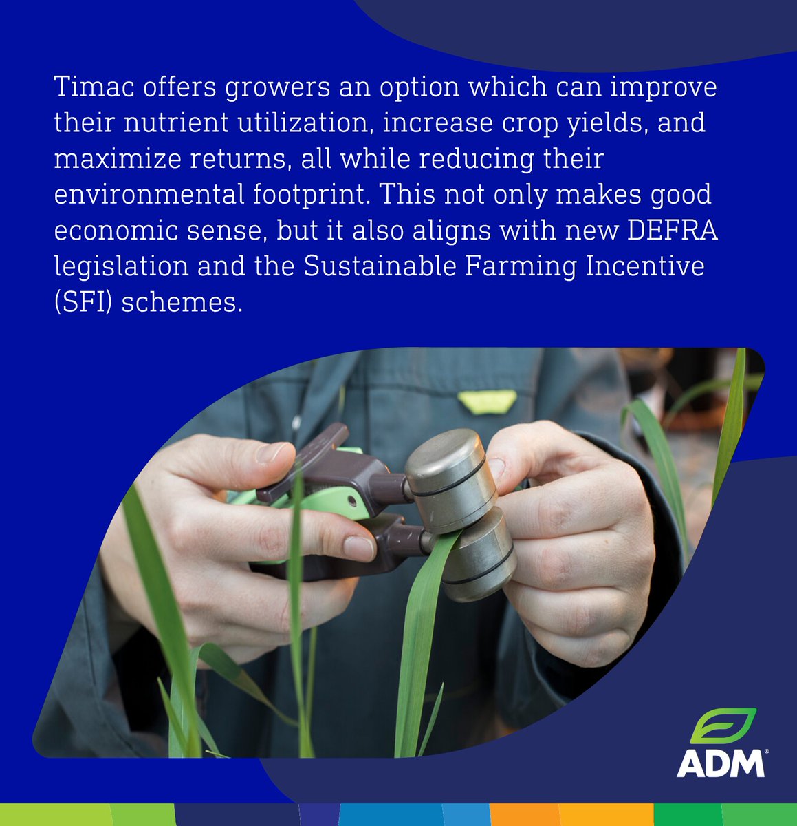 ADMAgriculture's tweet image. We are pleased to announce an exciting new collaboration with @TimacAgroUK!

#Timac #GroupeRoullier #SustainableFarming #CropPerformance #EnvironmentalFootprint #NUE #Sulfammo #TopPhos #Humistart #PinkStart