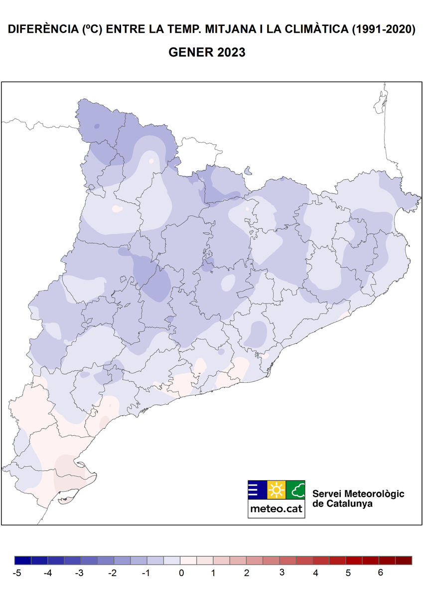 meteocat's tweet photo. 📰 Nota de premsa: Gener normal o fred a gran part de Catalunya 
Més informació: https://t.co/GjGuYa5lxJ https://t.co/8T5VANMWu7