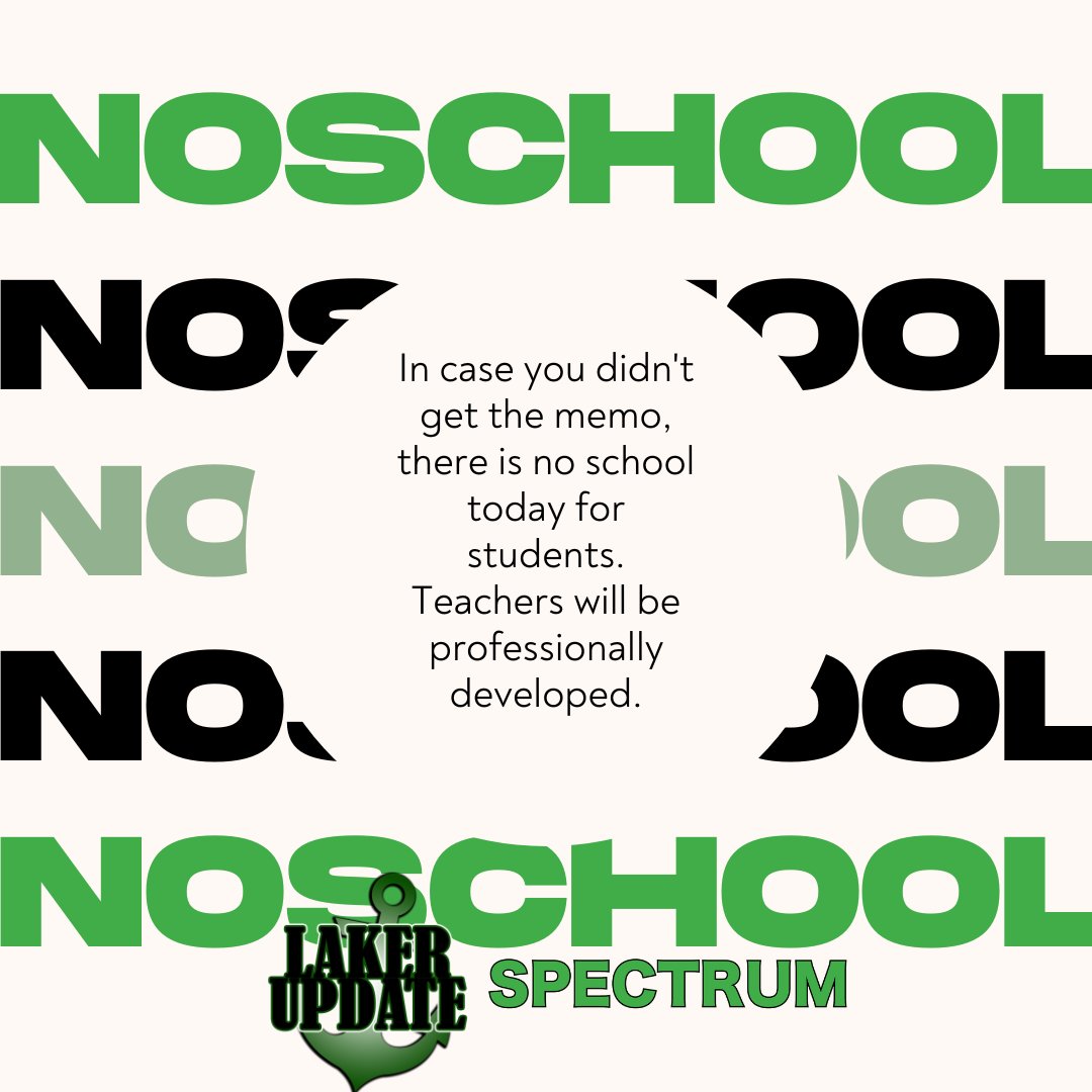 wbspectrum's tweet image. That's right! We hope you are not seeing this post and that you are still sleeping because there is no school today! We don't get to say that again until mid-winter break! (snow day chant starts now) #onlywb #lakernation #wbhs