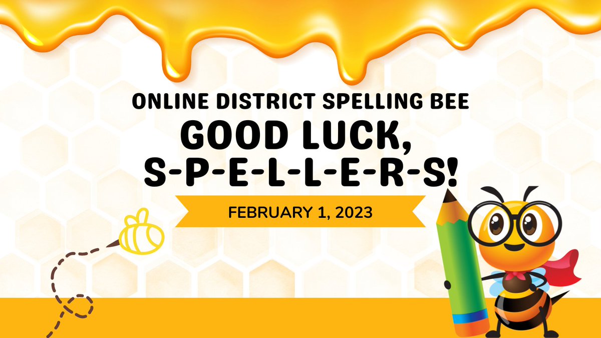 PearlandISD's tweet image. 🐝🐝🐝We would like to wish our student spellers good luck today in Pearland ISD&apos;s online spelling bee! The winner will represent the district at the Scripps Regional Spelling Bee hosted by Houston Community College on March 25. #WeAreKnowledgeable #BuildPearlandProud