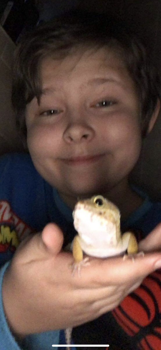 DavidDiddsy's tweet photo. My little man Brad with his mate scaley https://t.co/byL7Wo5kZV